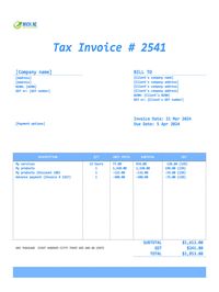 final invoice template nz