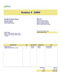 Freight invoice template new zealand Freight invoice template new zealand