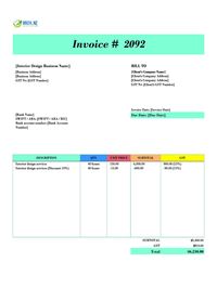 Interior design invoice template new zealand Interior design invoice template new zealand