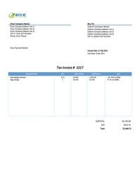 stylish invoice design template nz