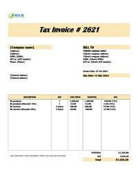 invoice with discount template nz