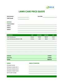 lawn care quote template new zealand lawn care quote template new zealand