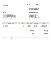 38 free invoice templates for new zealand word excel pdf html