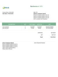 trucking online invoice template nz