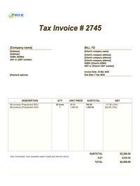 prepayment invoice template nz prepayment invoice template nz