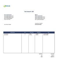 trucking professional invoice template nz