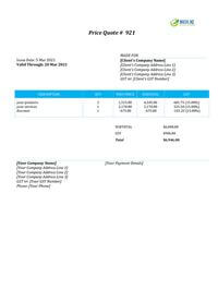 quotation template nz quotation template nz