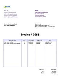 Real estate invoice template new zealand Real estate invoice template new zealand