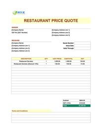restaurant quote template new zealand restaurant quote template new zealand