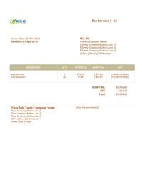 small business sole trader invoice template nz