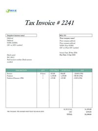 supplier invoice template nz supplier invoice template nz