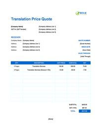 translation quote template new zealand translation quote template new zealand