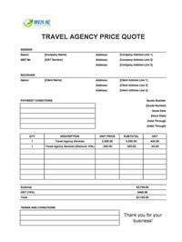 travel agency quote template new zealand travel agency quote template new zealand