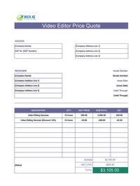 video editor quote template new zealand video editor quote template new zealand