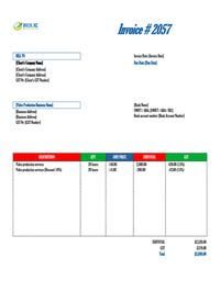 Video production invoice template new zealand Video production invoice template new zealand