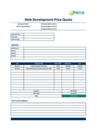 web development quote template new zealand web development quote template new zealand