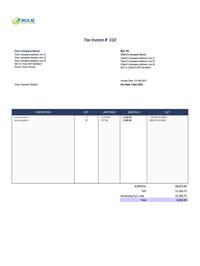blank withholding tax invoice template nz