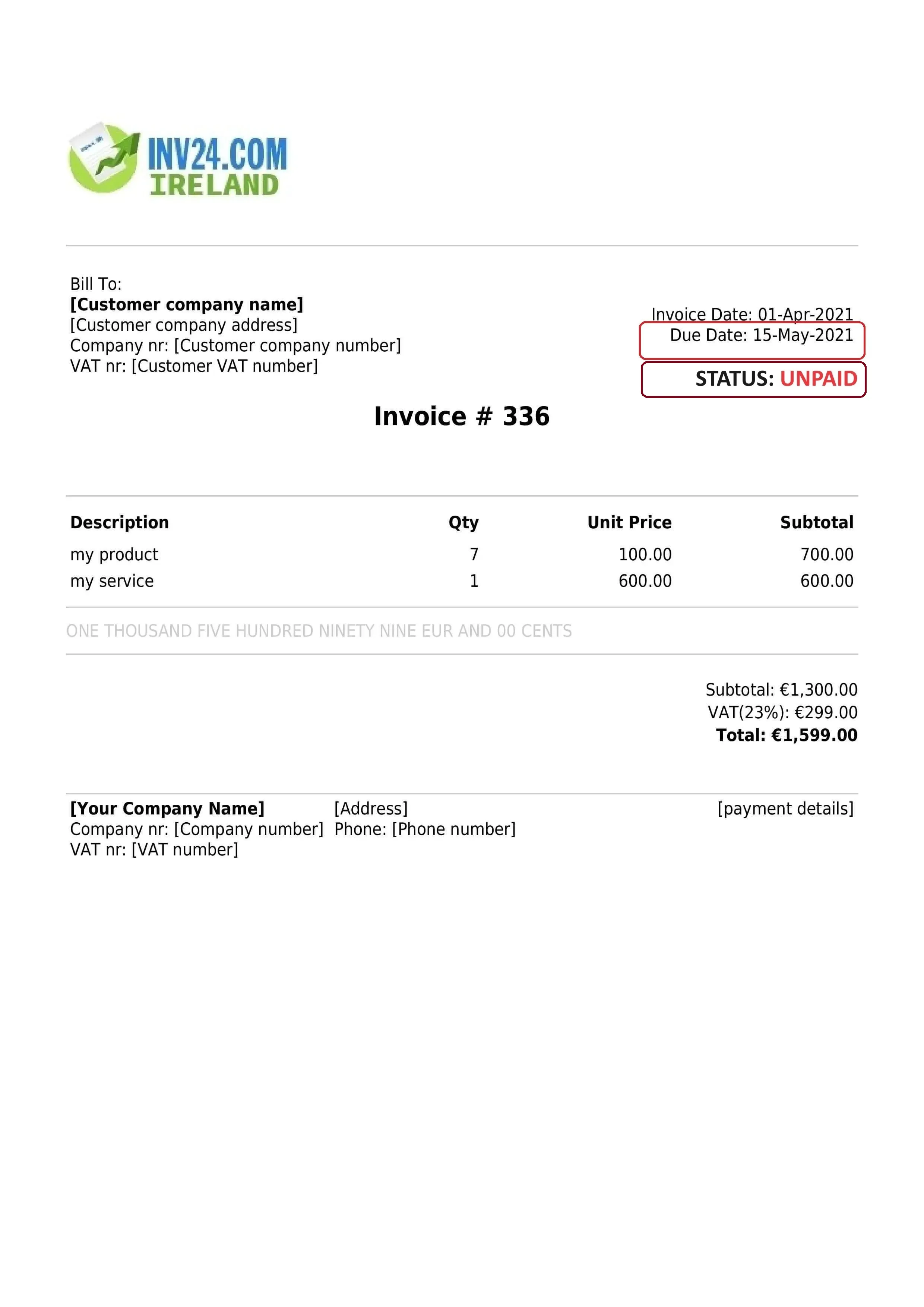 overdue invoice overdue invoice