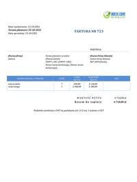 faktura zwolniona z VAT wzór art 113 doc faktura zwolniona z VAT wzór art 113 doc