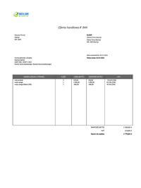jak powinna wyglądać oferta handlowa wzór Excel / Google Sheets