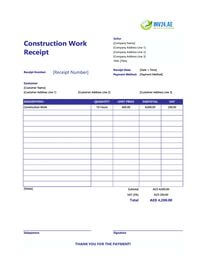 200 Free Receipt Templates for UAE Excel Word PDF Google Docs/Sheets
