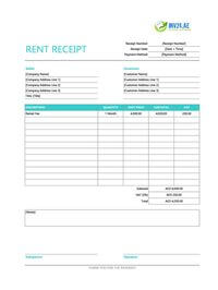 editable rent receipt template uae
