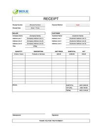 fillable cash receipt template uae