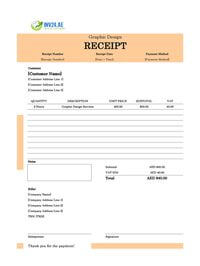graphic design receipt template uae