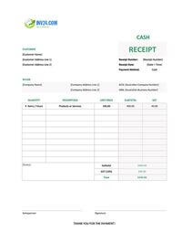 blank cash receipt template australia