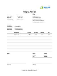 lodging receipt template australia
