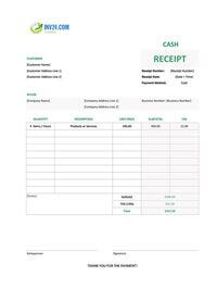 blank cash receipt template canada