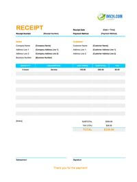 editable receipt template canada