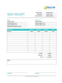 editable rent receipt template canada