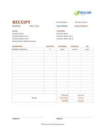 receipt example template canada