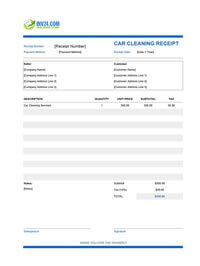 car cleaning receipt template car cleaning receipt template
