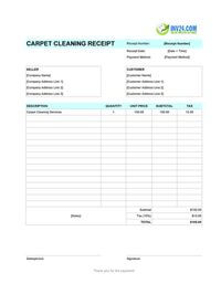 carpet cleaning receipt template carpet cleaning receipt template