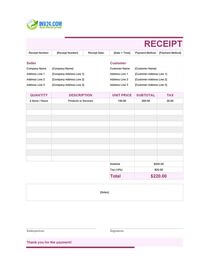 cute receipt template cute receipt template