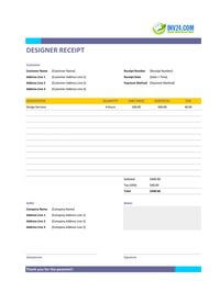 designer receipt template designer receipt template