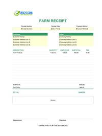 farm receipt template farm receipt template