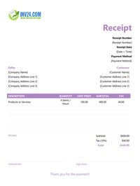 fillable receipt template fillable receipt template
