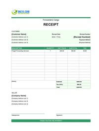 forwarders cargo receipt template forwarders cargo receipt template