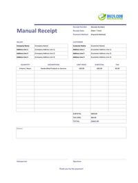manual receipt template manual receipt template