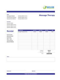 massage therapy receipt template massage therapy receipt template