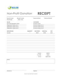 non profit donation receipt template non profit donation receipt template