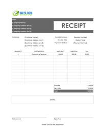 official receipt template official receipt template