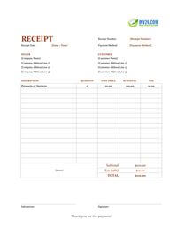 receipt example template receipt example template