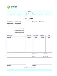 simple rent receipt template simple rent receipt template