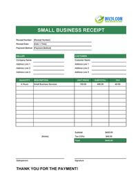 small business receipt template small business receipt template