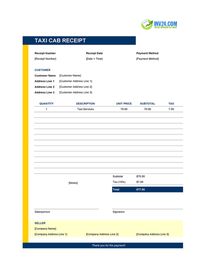 taxi cab receipt template taxi cab receipt template