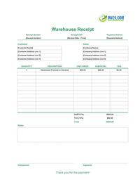 warehouse receipt template warehouse receipt template